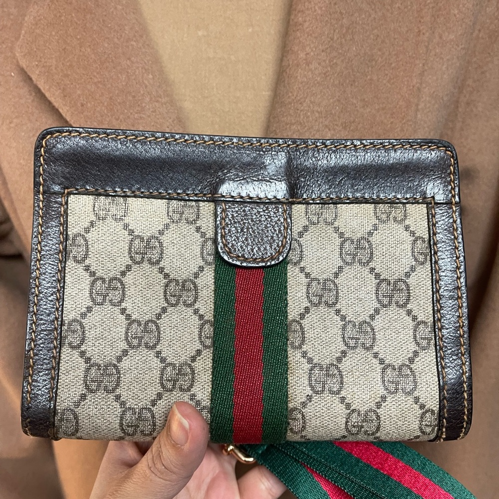 COPY - Authentic Gucci vintage web sherry line mini clutch bag (D7018) - Picture 2 of 10